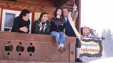 v.l.: Robert Giggenbach, Elmar Wepper, Hannelore Elsner, Toni Berger in "Irgendwie und Sowieso" | Bild: BR/Tellux-Film